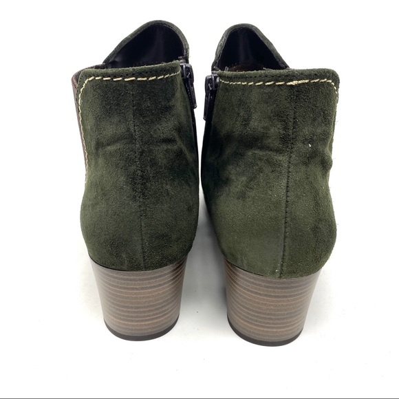 Gabor Lilia Heeled Chelsea Boots Bottle Green - Picture 6 of 9